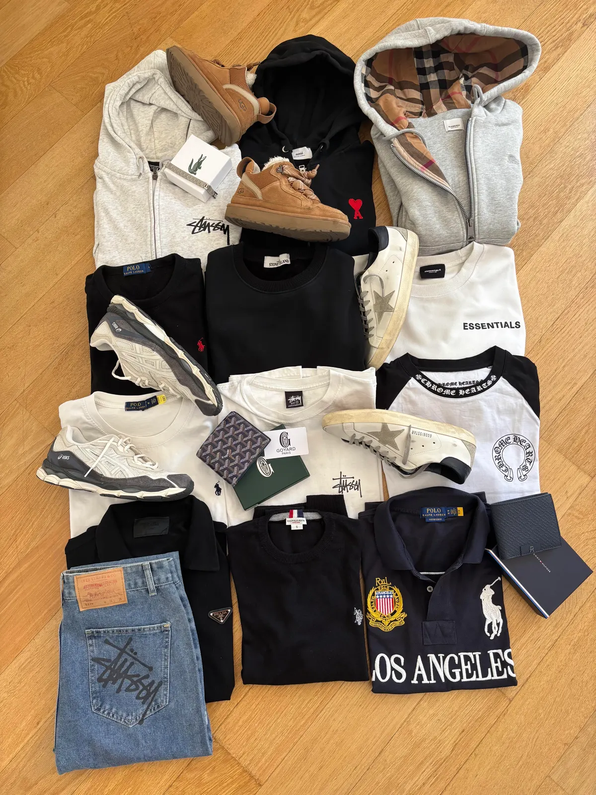 Products shown in the original 16.4 kg Italy haul post on Reddit